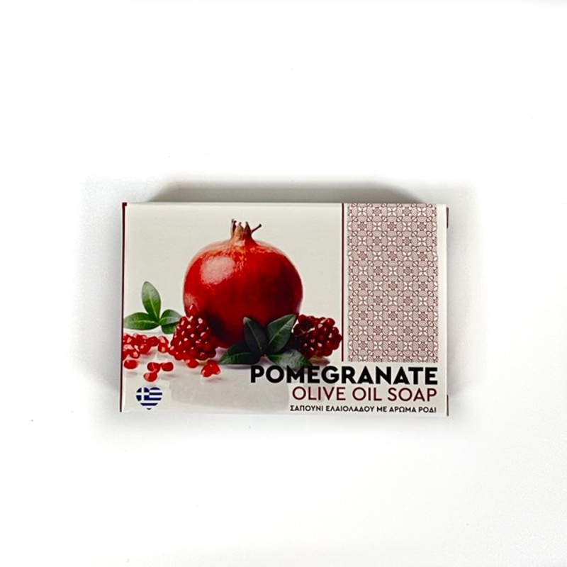 Olive Oil Soap in Box Pomegranate 100gr