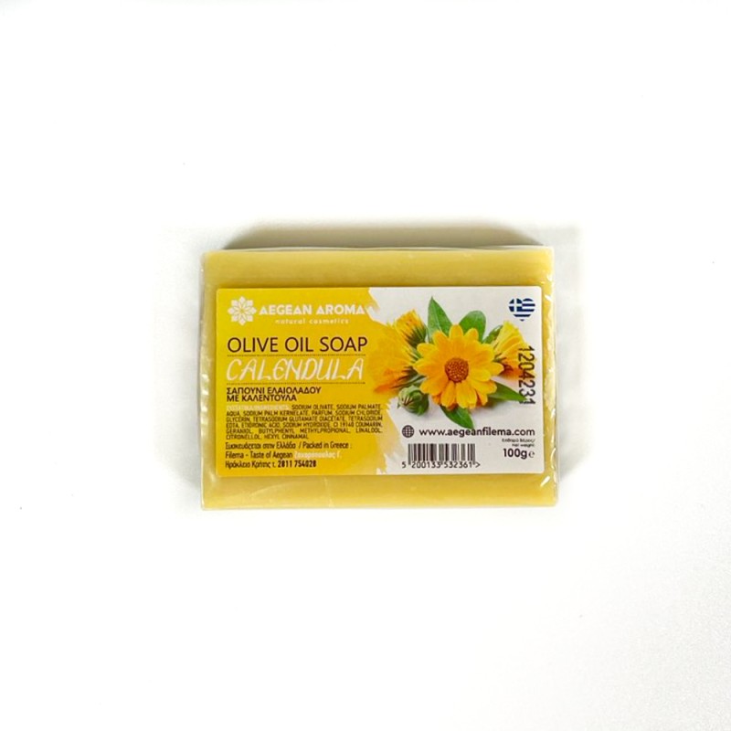 Olive Oil Soap in Selofan Calendula 100gr