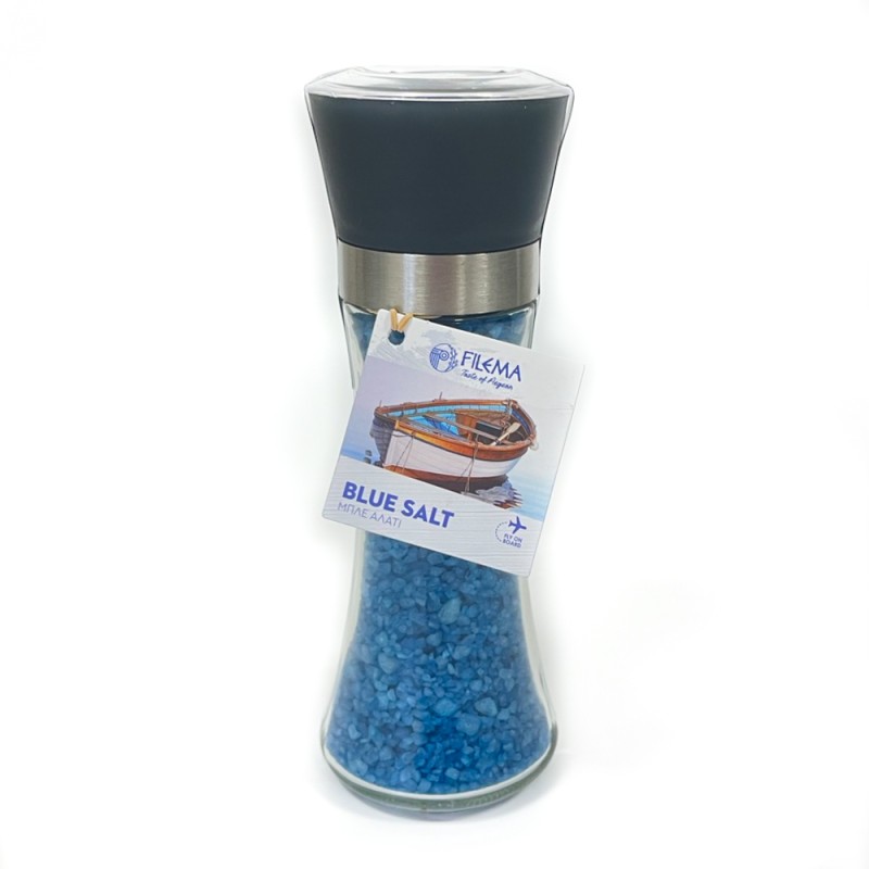 Seasoning Mill 18cm Blue Salt 220gr
