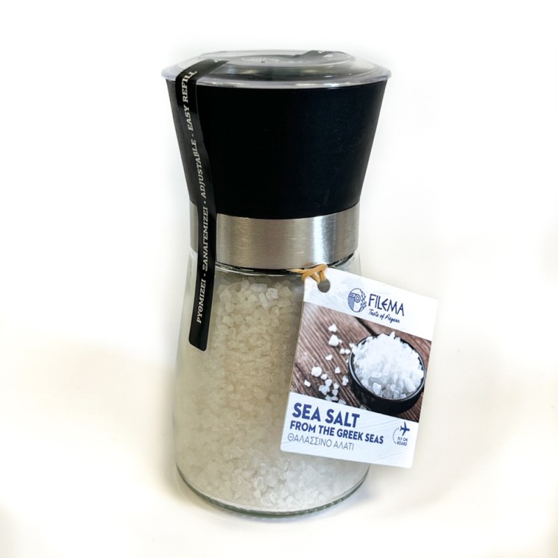 Medium Seasoning Mill 13cm Sea Salt 210gr