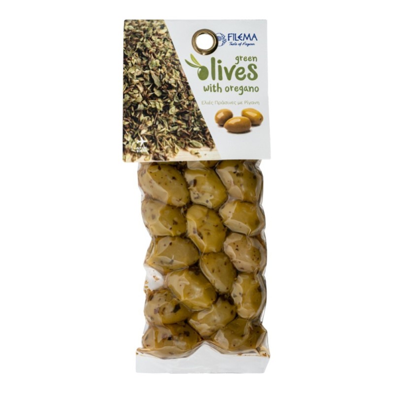 Green Olives with Oregano 100gr