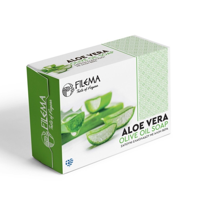 Olive Oil Soap in Box Aloe 100gr