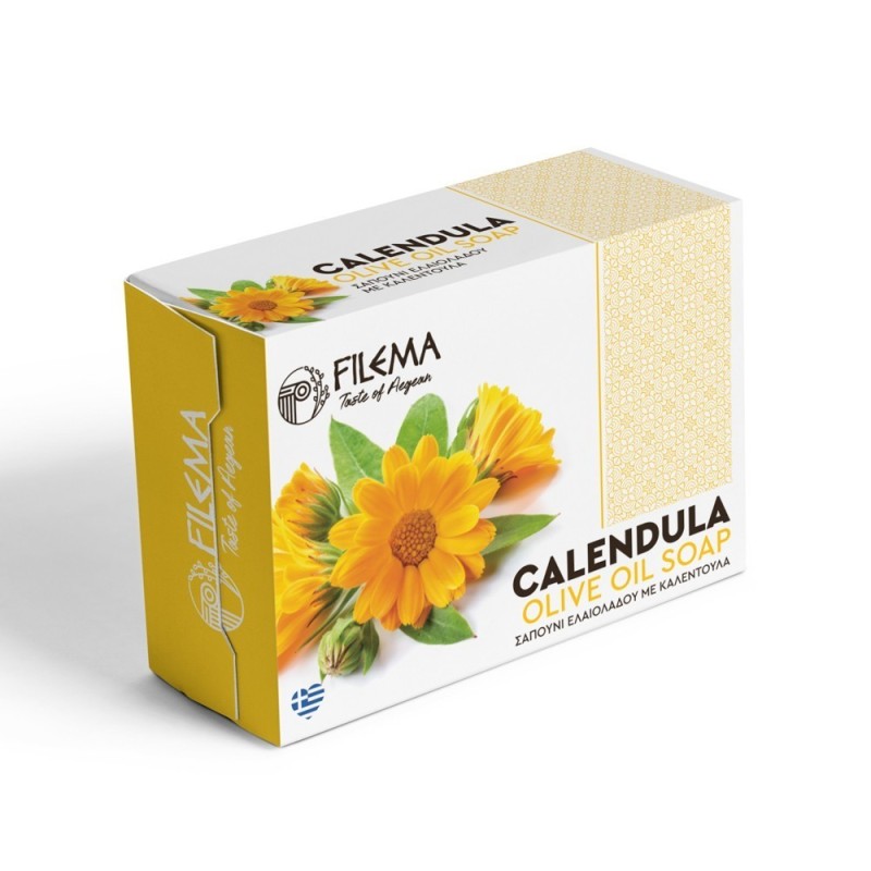 Olive Oil Soap in Box Calendula 100gr