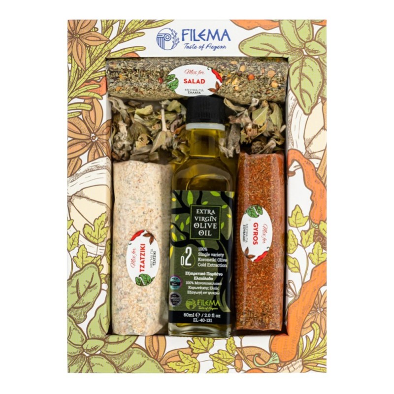 Spice Set 710 with 3 Spice Mix & Olive Oil 60ml