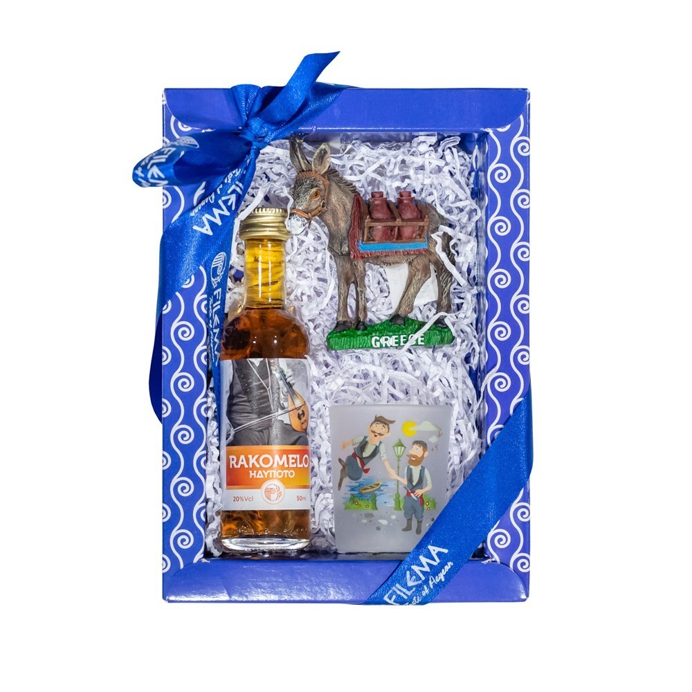 Santorini Gift Set 302 Small with Raki with Honey