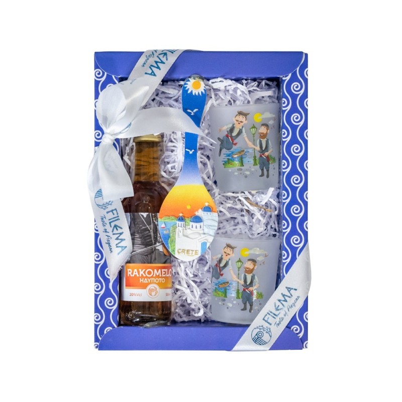 Santorini Gift Set 303 Small with Raki with Honey