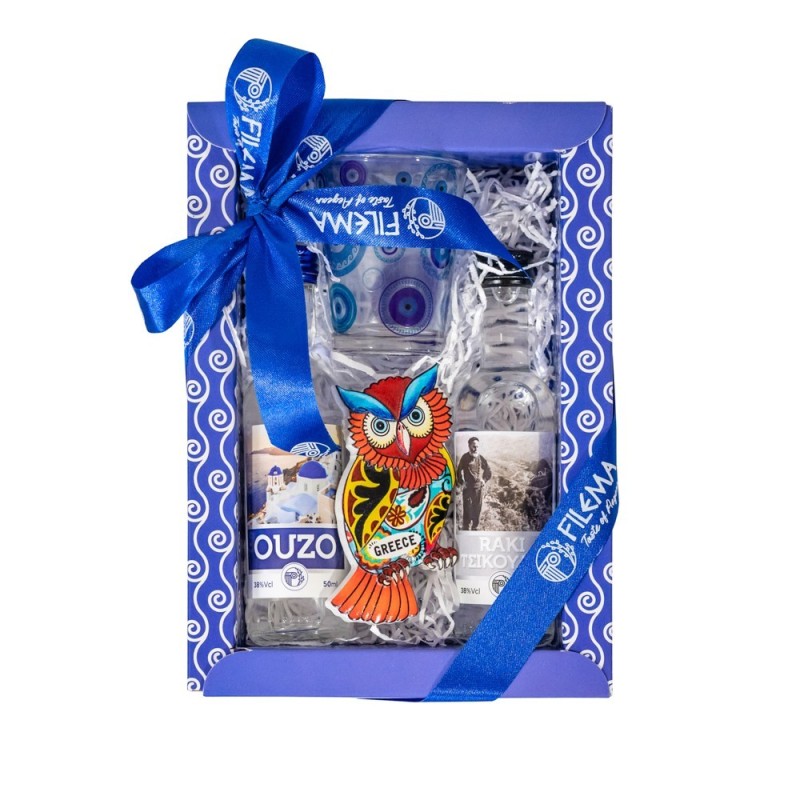 Santorini Gift Set 306 Small with Oyzo & Raki