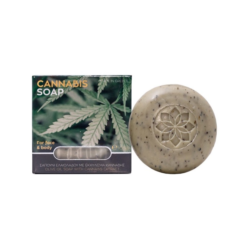 Cosmetic Olive Oil Soap with Cannabis 100gr