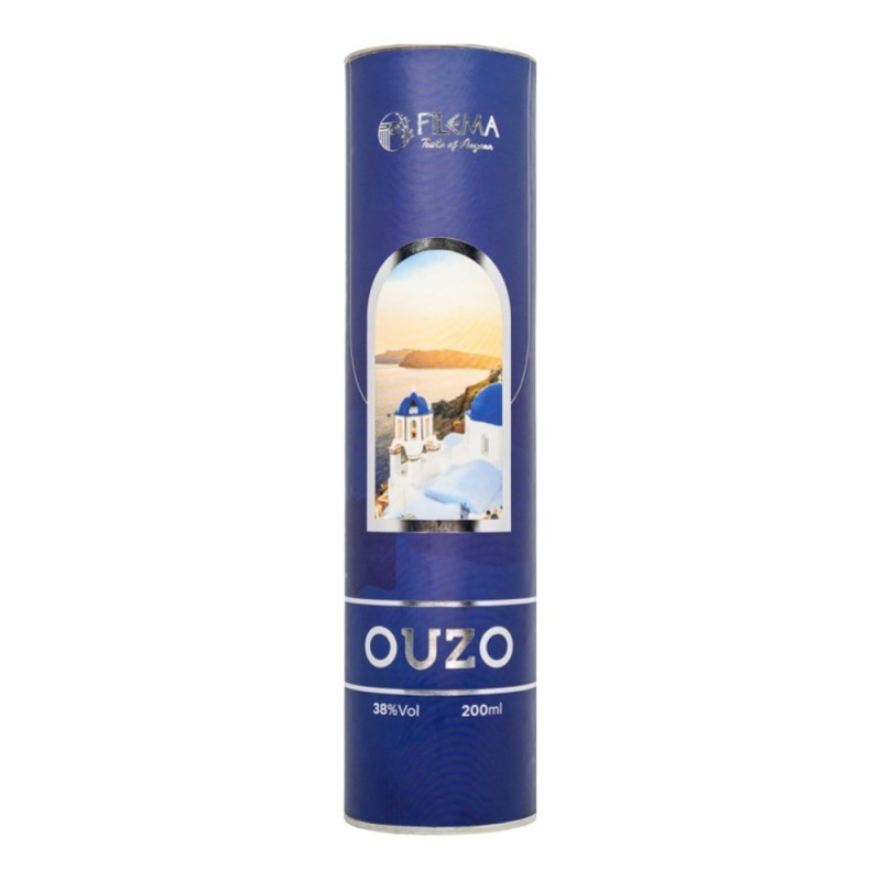 Ouzo in Cylinder Box 200ml