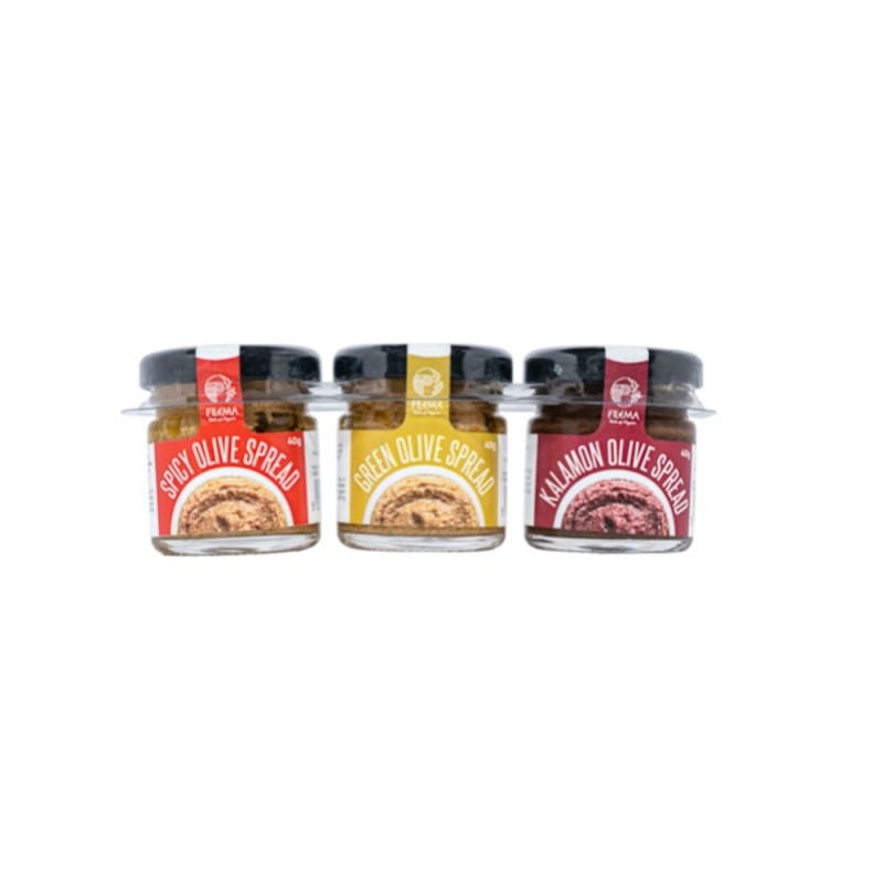 Set Olive Spread Green-Spicy Green-Kalamon 40gr