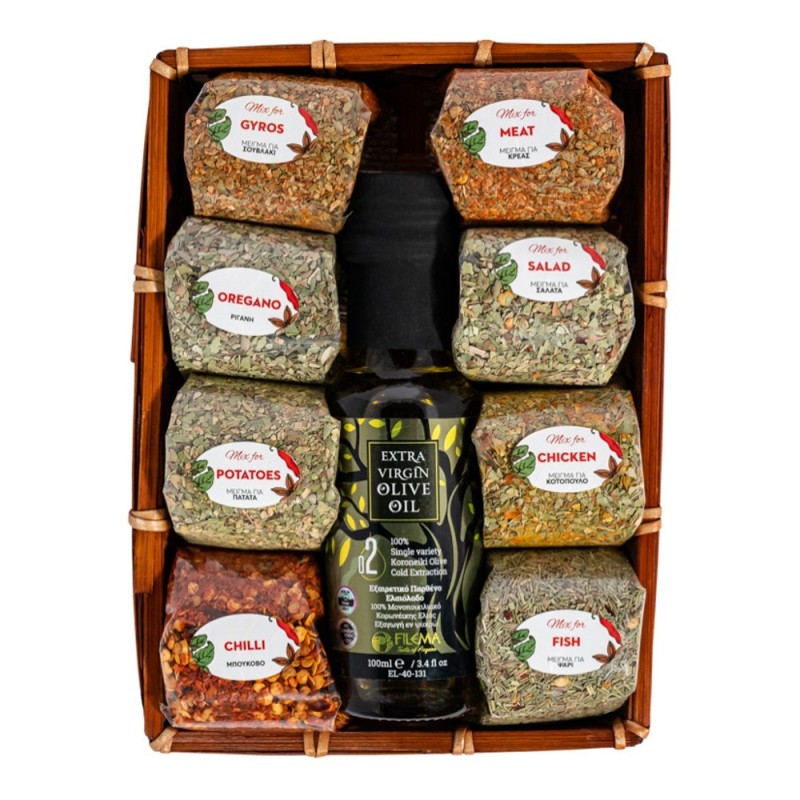 Spice Set 901 with 8 Spice Mix&Olive 100ml