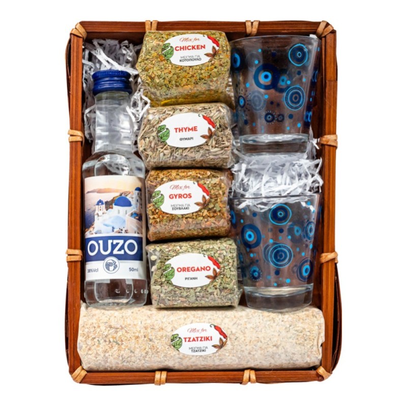 Spice Set 905 with 5 Spice Mix-Ouzo50ml & 2 shots