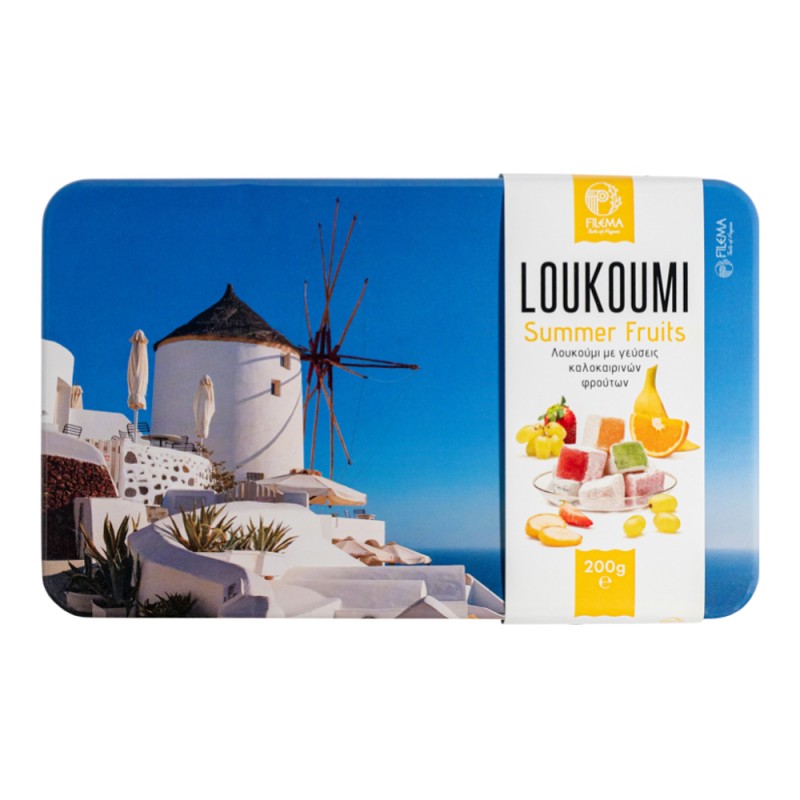 Loukoumi Summer Fruits 200gr in Metal Box