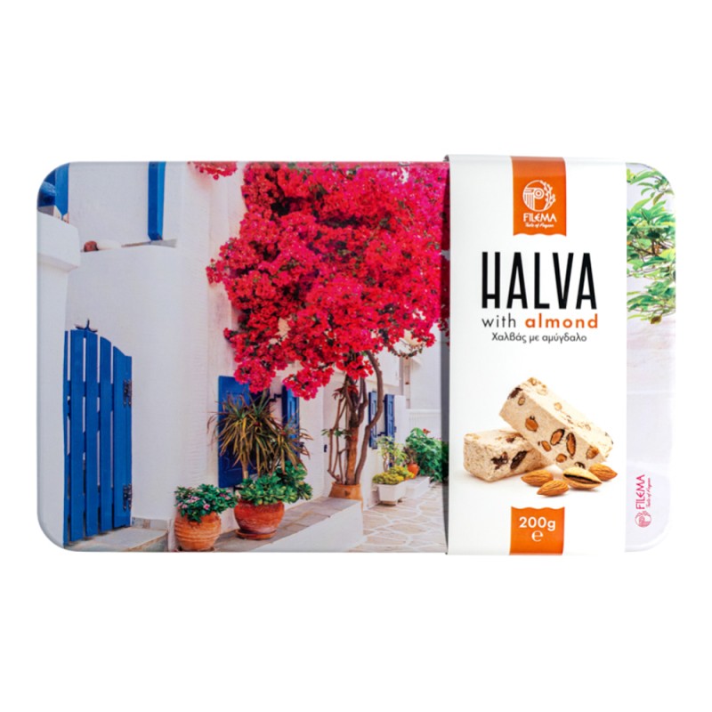 Halva with Almond 200gr in Metal Box