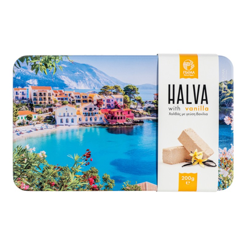 Halva with Vanilla 200gr in Metal Box