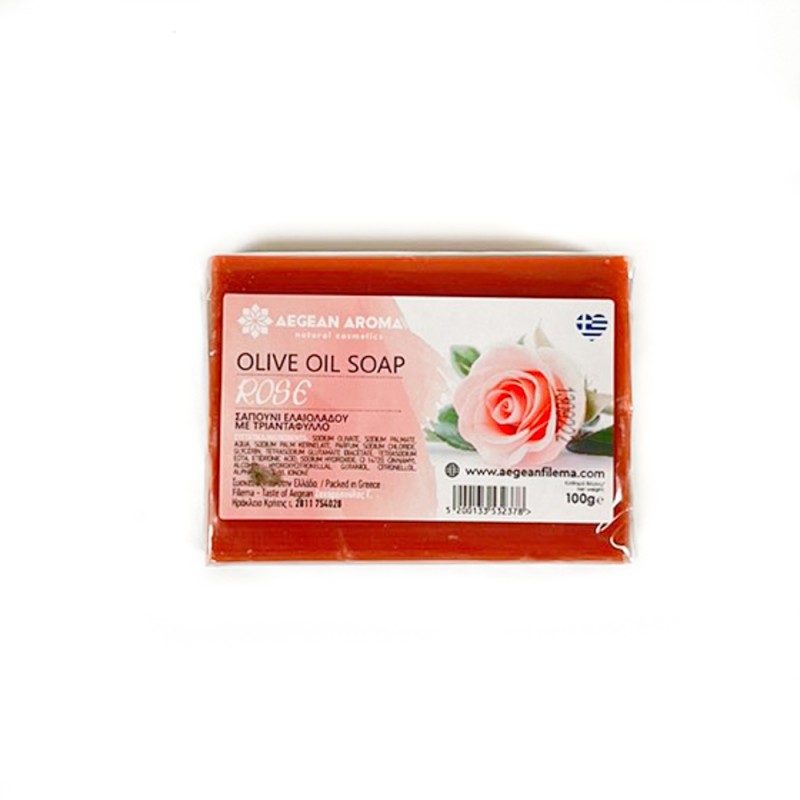 Olive Oil Soap in Selofan Rose 100gr