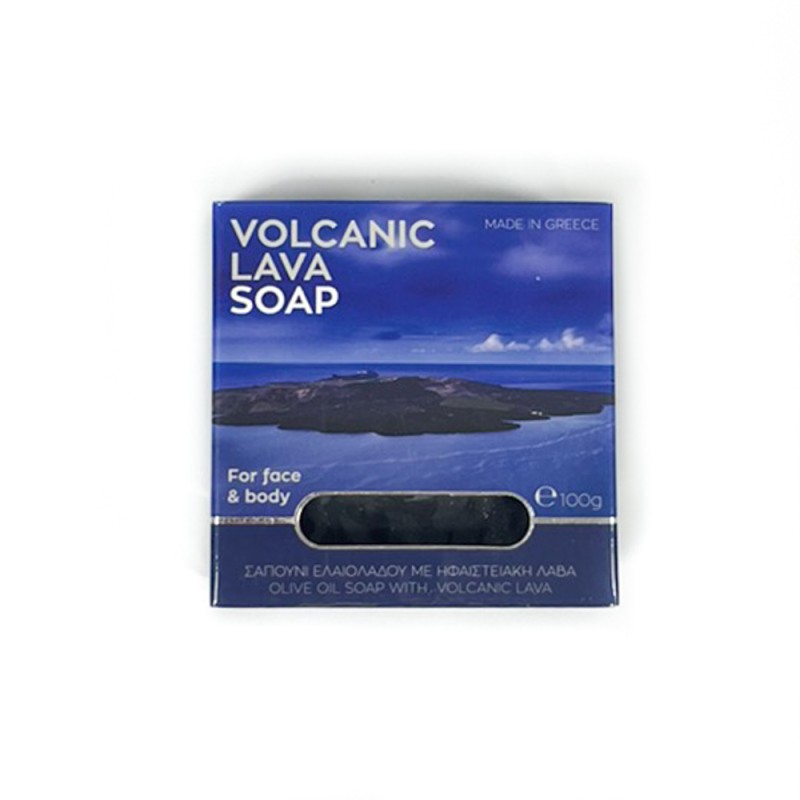 Cosmetic Olive Oil Soap with Volcanic Lava 100gr