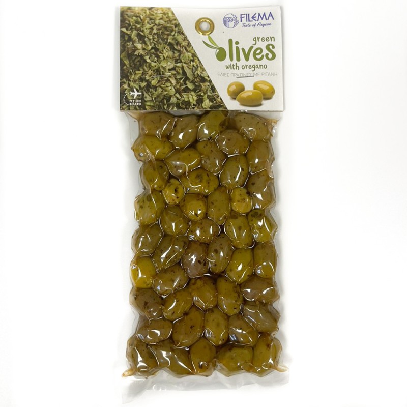 Oregano Green Olives 250gr